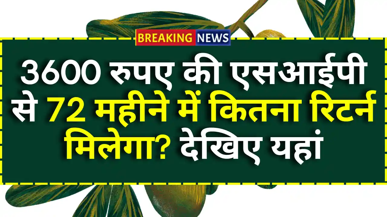 36 rupees SIP Investment